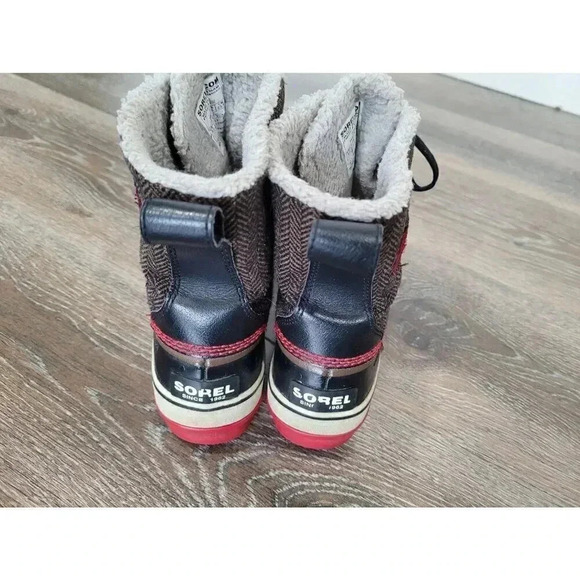 Sorel Tivoli Herringbone‎ Waterproof Winter Snow Duck Boots size 6.5 #5 - Picture 3 of 8